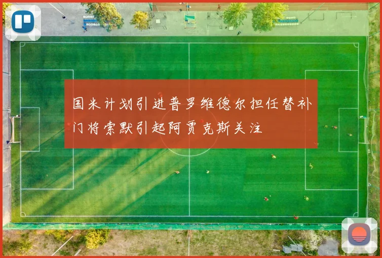 国米计划引进普罗维德尔担任替补门将索默引起阿贾克斯关注